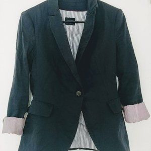 Zara boyfriend blue navy blazer Small